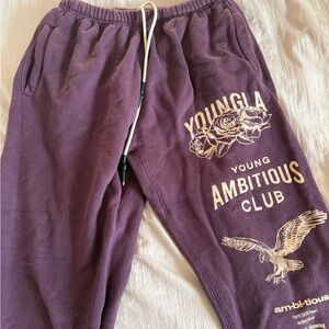 YoungLA Purple Track Pants